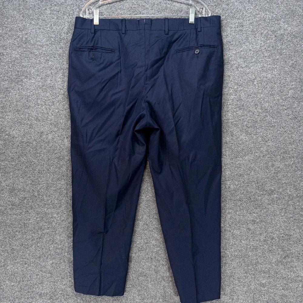 Neiman Marcus Dress Pants Men 36 Blue Loro Piana Wool Flat Chino Trousers Luxury